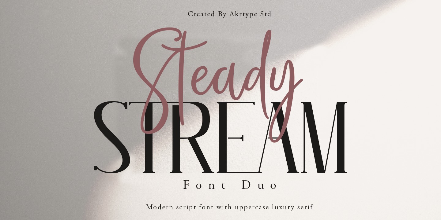 Шрифт Steady Stream